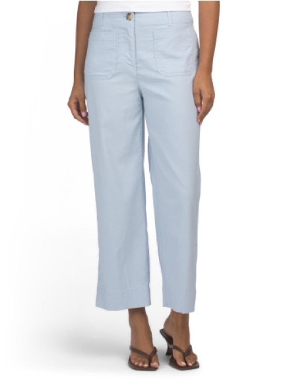 NWOT Nicole Miller Light Blue Straight Leg Pants